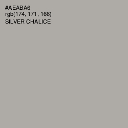 #AEABA6 - Silver Chalice Color Image
